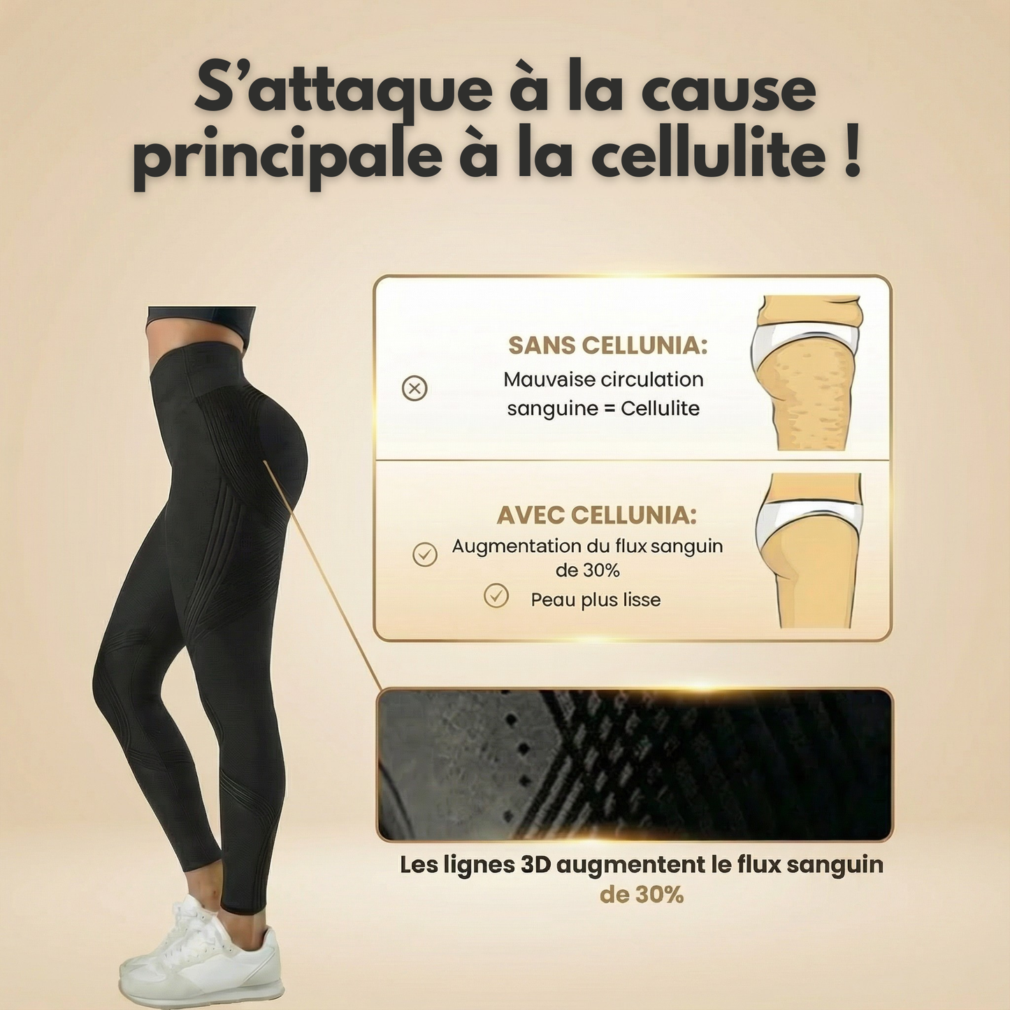 Legging 3D Bella Cuerpo –  Redefine tu silueta sin esfuerzo